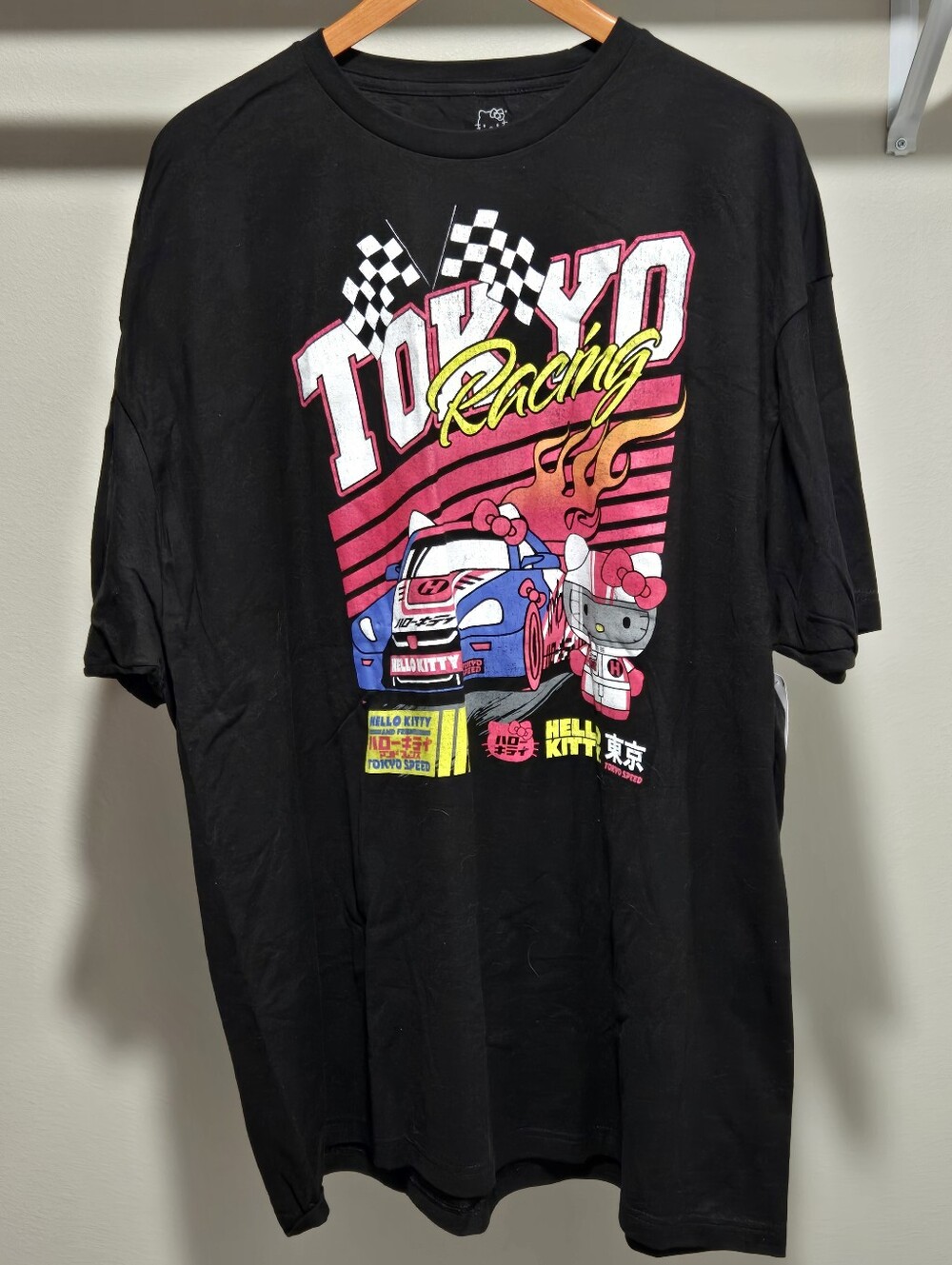 Tokyo Racing Hello Kitty Graphic Tee - Black Size 3XL